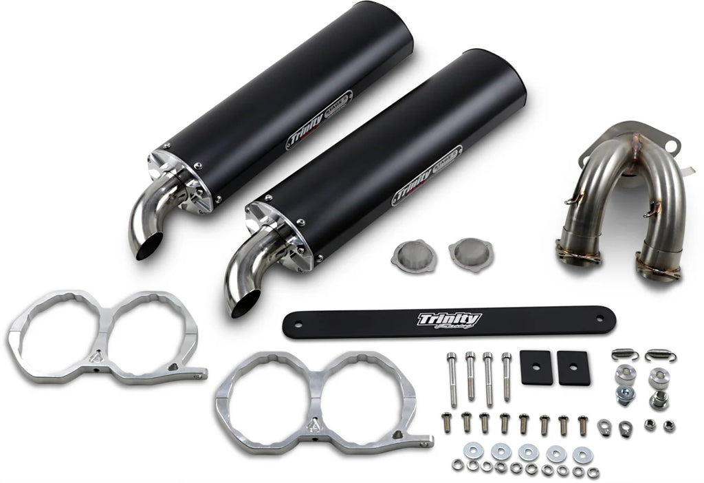 TRINITY RACING Stage 5 Slip-On Muffler - Black - Main Product View