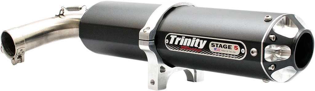 TRINITY RACING Stage 5 Slip-On Muffler - Cerakote® - Detail View
