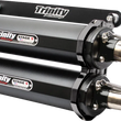 Load image into Gallery viewer, TRINITY RACING Stage 5 Slip-On Mufflers - Cerakote® Black - Main Product View