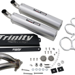 Load image into Gallery viewer, TRINITY RACING Stage 5 Slip-On Mufflers - Cerakote® Black - Side View