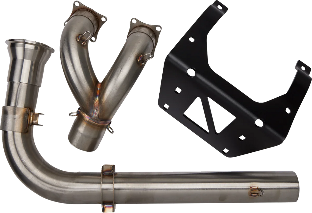 TRINITY RACING Stainless Steel Exhaust System - Side View