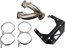 Load image into Gallery viewer, TRINITY RACING Stainless Steel Slip-On Mufflers - Back View