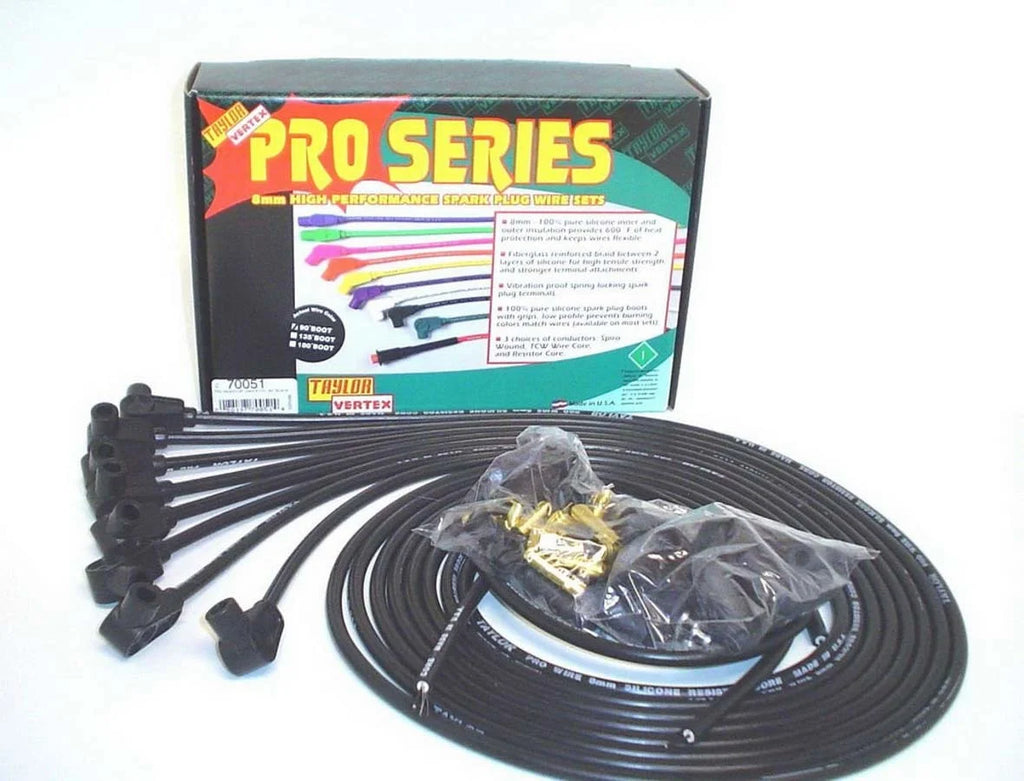 Taylor Cable 8mm Black Pro Wire 90 Dg