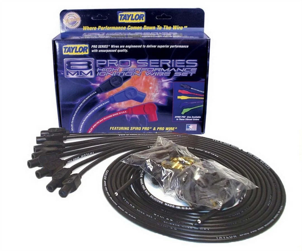 Taylor Cable 8mm Black Spiro-Pro Wire 73055