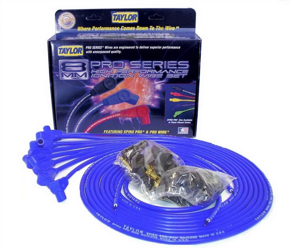 Taylor Cable 8mm Blue Spiro-Pro Wires 73651