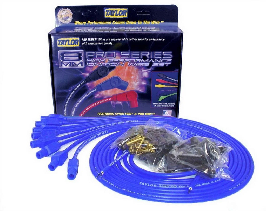 Taylor Cable 8mm Blue Spiro-Pro Wires 73655