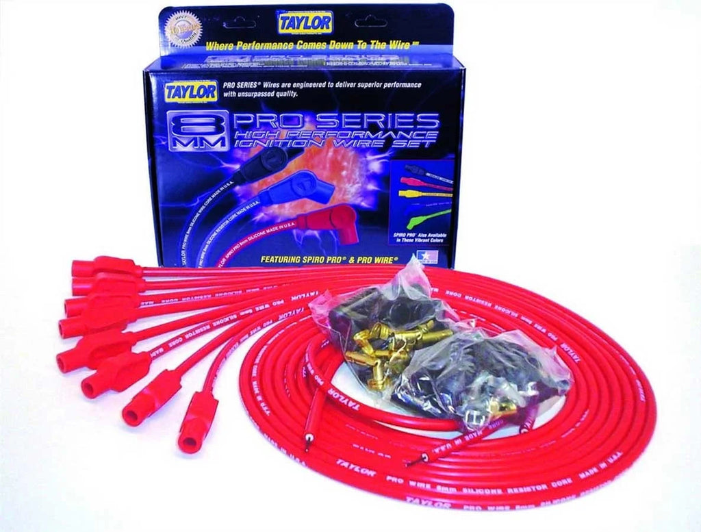 Taylor Cable 8mm Red Pro Wire 180 Dgr 70255