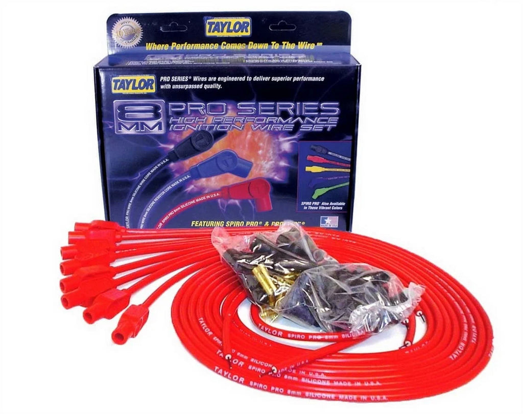 Taylor Cable 8mm Red Spiro-Pro Wires 73255