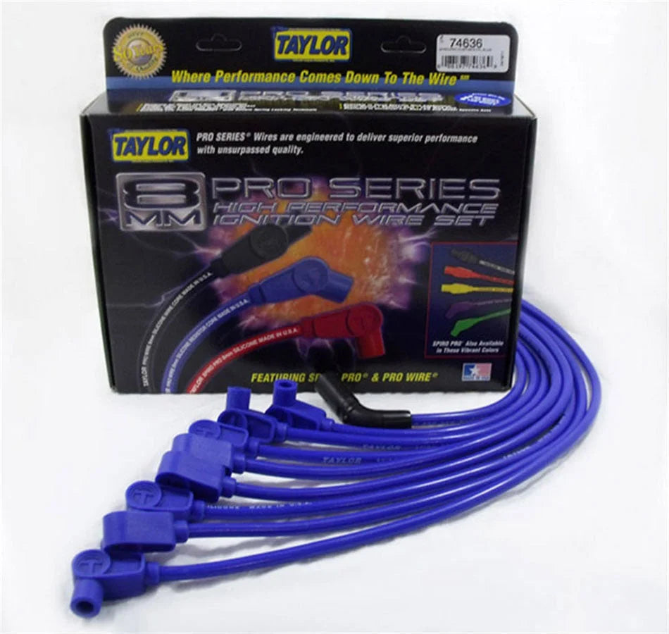 Taylor Cable Custom Fit 8mm Spiro-Pro Wires Blue