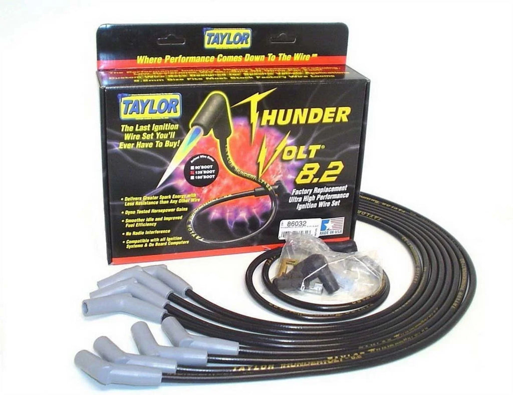Taylor Cable Thundervolt 8.2 Plug Wire Set BBC Black