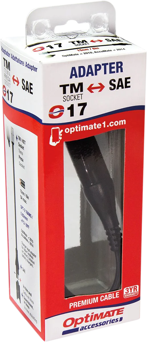 Tecmate Adapter - KET to SAE O-17 - Side View