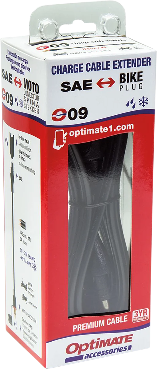 Tecmate Adapter/Extender - DIN to SAE O-09 - Side View