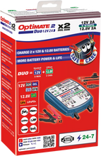 Load image into Gallery viewer, Tecmate Battery Charger/Maintainer - 2-Bank TM-571 - Side View