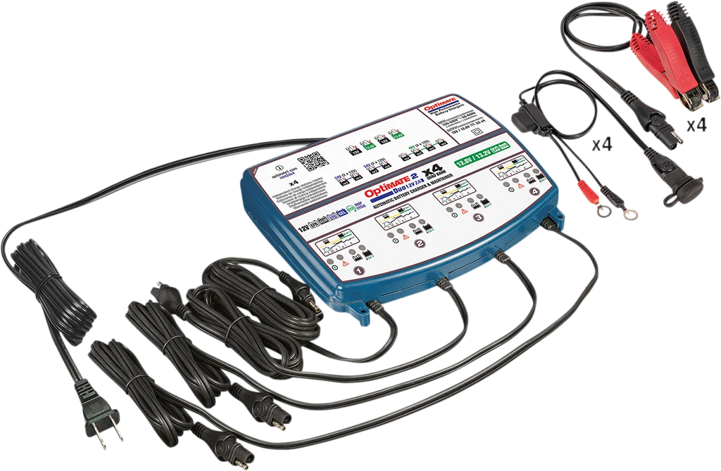 Tecmate Battery Charger/Maintainer - 4-Bank TM-575 - Main Product View