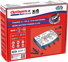 Load image into Gallery viewer, Tecmate Battery Charger/Maintainer - 4-Bank TM-575 - Side View