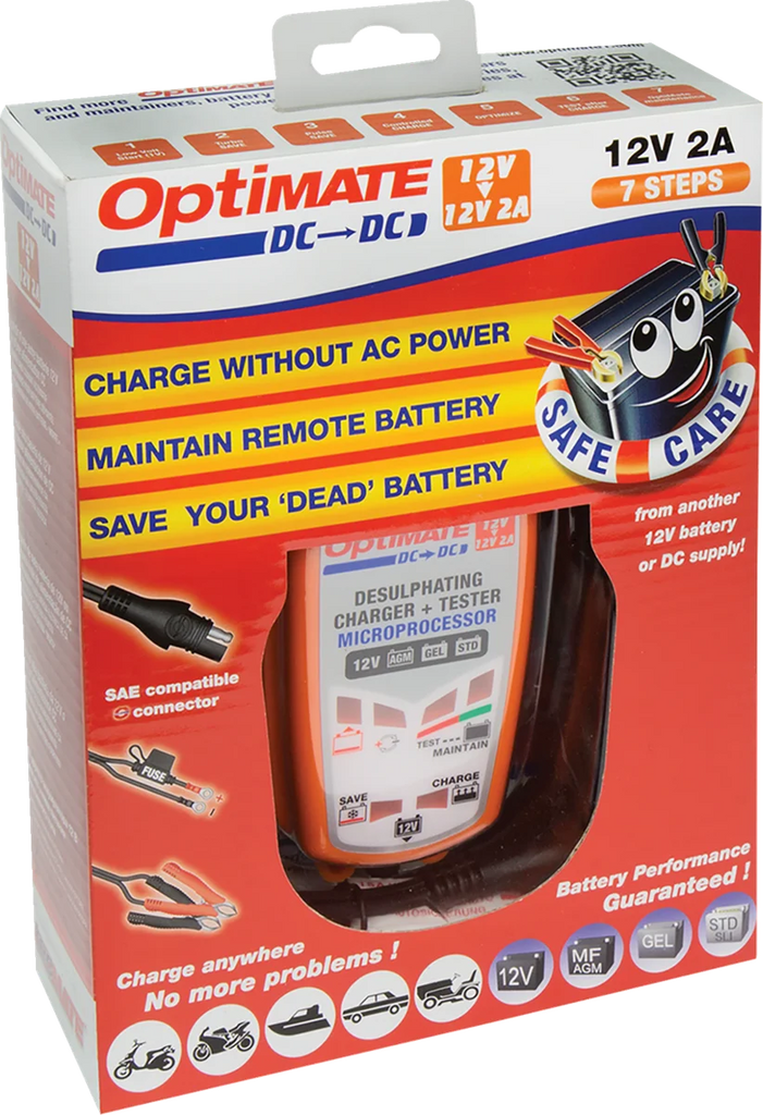 Tecmate Battery Charger/Maintainer TM500V3 - Side View