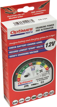Load image into Gallery viewer, Tecmate Battery Charging System/Alternator Tester - Pocket - Battery Clip/12V TS-121 - Side View