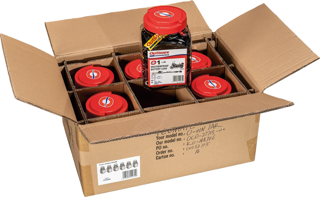 Tecmate Battery Cord - 6 Pack O-01NJARX6 - Main Product View
