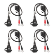 Load image into Gallery viewer, Tecmate Battery Lead - 5/16" - 4 Pack O-11X4 - Back View