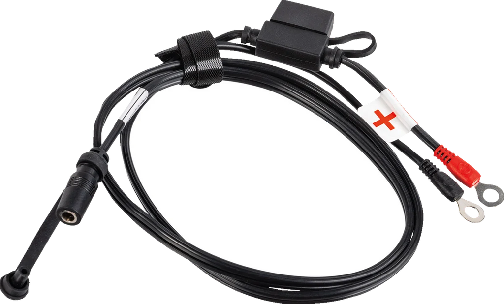 Tecmate Battery Lead to 2.5 mm Barrel Adapter O-21 - Back View