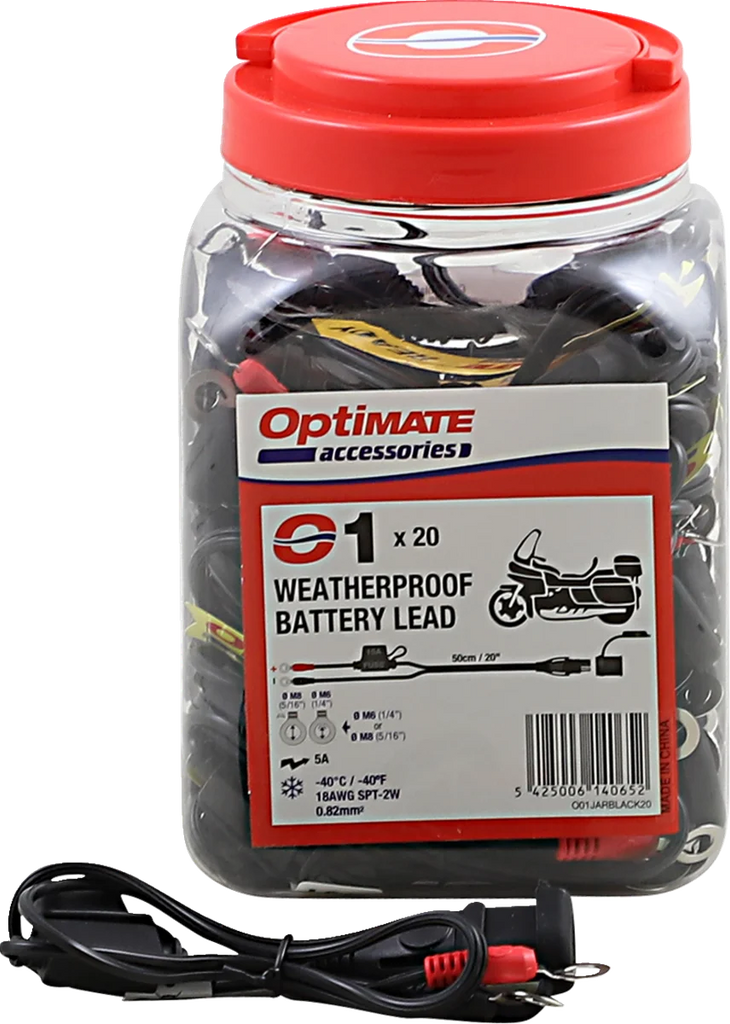 Tecmate Battery Lead with Ring Terminal - 12V - Fused - 20 Pack O-01NJAR - Main Product View
