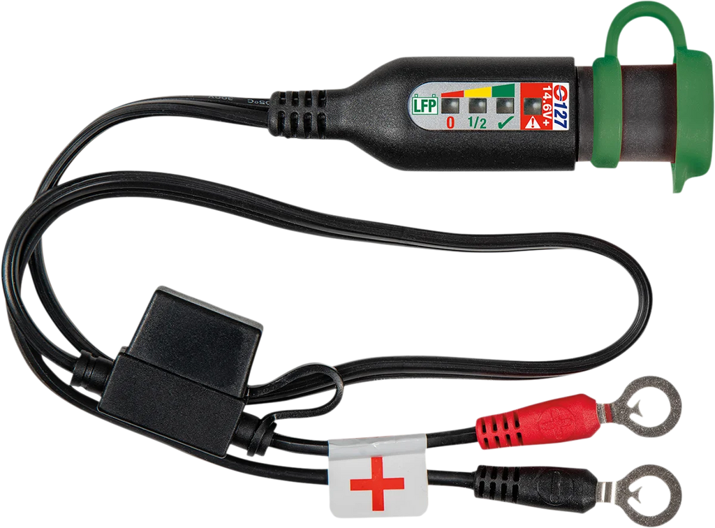 Tecmate Battery Status/Charge System Monitor - Lithium/SAE - 20 Pack O-127JAR - Side View