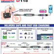 Load image into Gallery viewer, Tecmate Battery to USB-C Charger with SAE O-118 - Side View