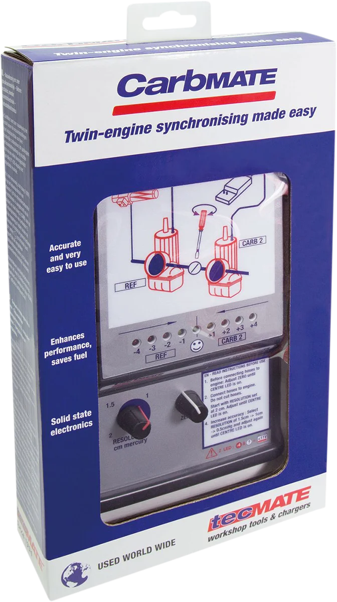 Tecmate CarbMate - Carburetor/Fuel Injection Sync TS-110 - Side View