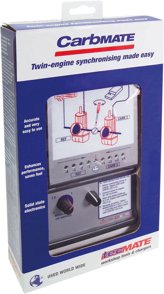 Tecmate CarbMate - Carburetor/Fuel Injection Sync TS-110 - Side View