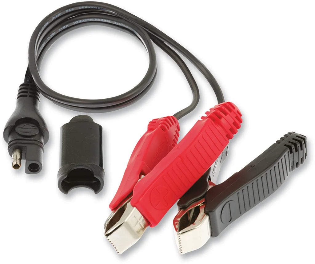 Tecmate Charger Cord - SAE to Fused Battery Clips O-14 - Detail View