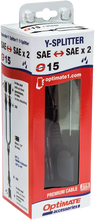 Load image into Gallery viewer, Tecmate Charger Cord - Unfused SAE Y-Splitter O-15 - Side View