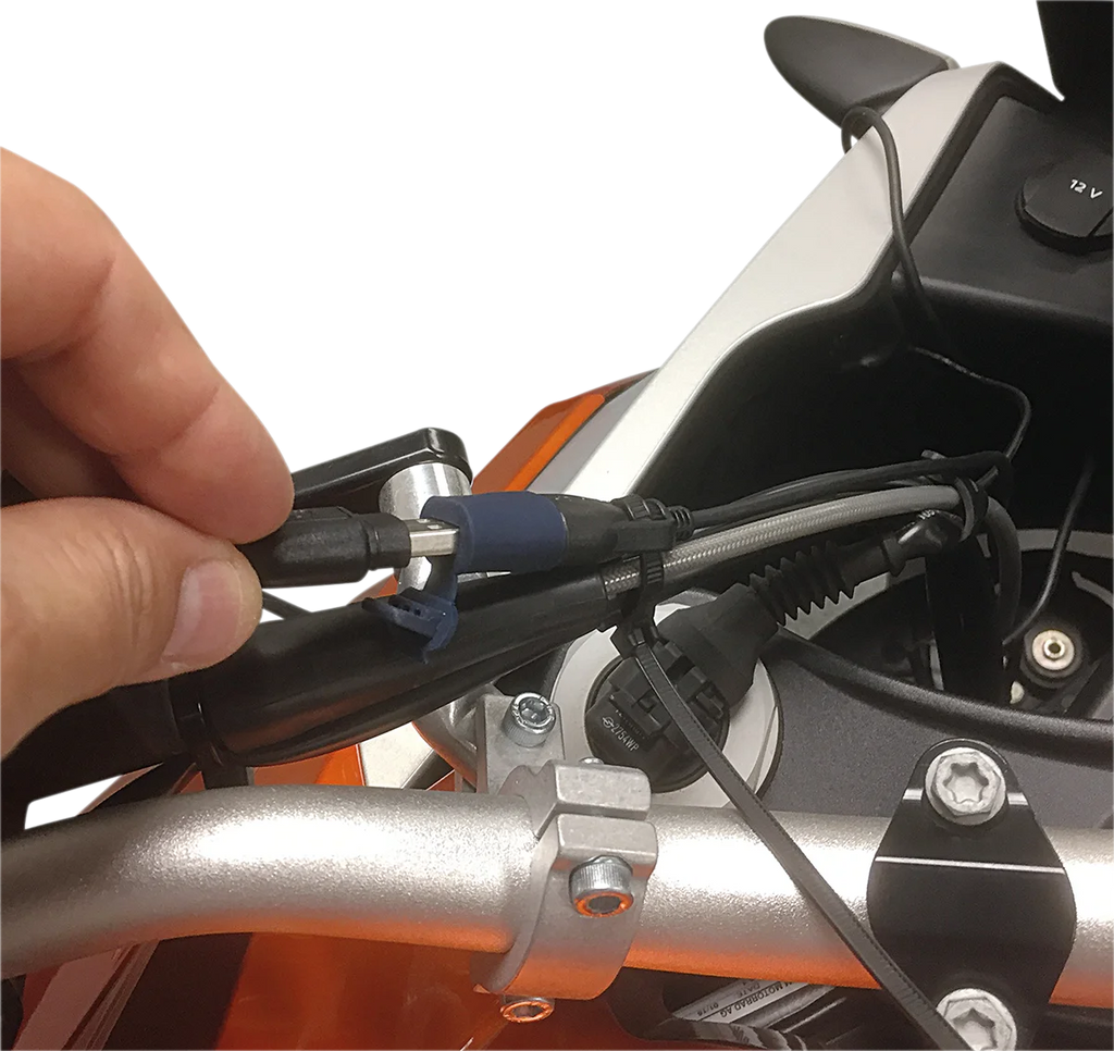 Tecmate Charging System - SAE to USB - In-Line O-108N - Installation View