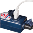 Load image into Gallery viewer, Tecmate Dual USB Charger - Optimate - 180° BIKE Plug/12V - In-Line O-119 - Side View