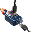 Load image into Gallery viewer, Tecmate Dual USB Charger - Optimate - 180° BIKE Plug/12V - In-Line O-119 - Back View