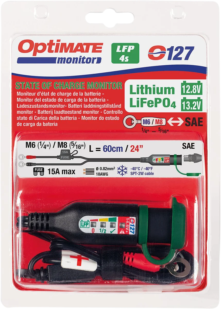 Tecmate Lithium Battery Monitoring Lead O-127 O-127 - Side View
