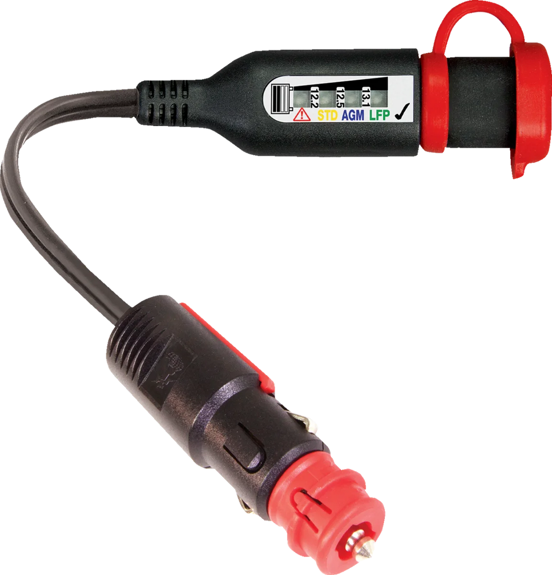 Tecmate OptiMate™ Monitor O-126 - DIN/AUTO Plug to SAE O-126V2 - Side View