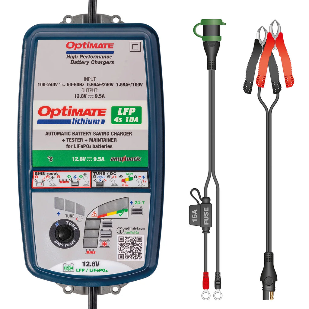 Tecmate Optimate™ Battery Charger - Lithium TM-275 - Side View