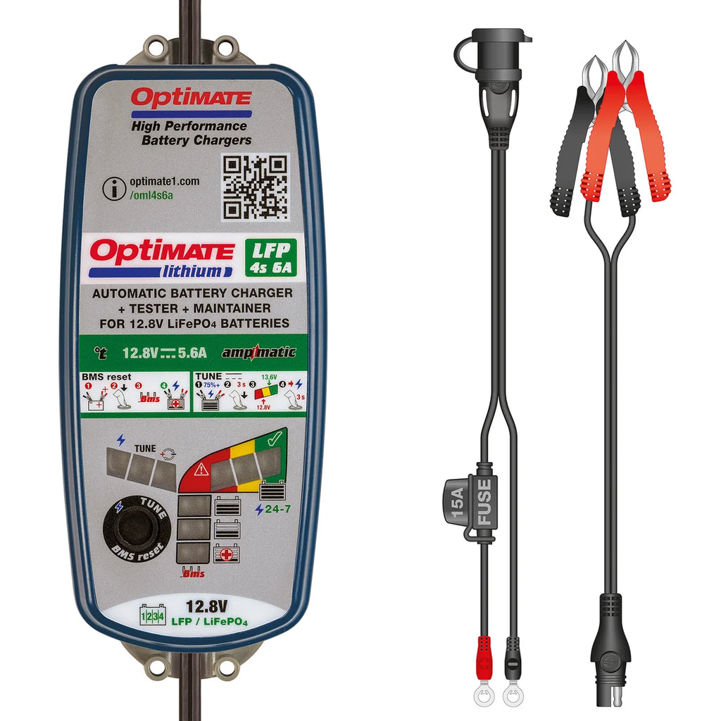 Tecmate Optimate™ Battery Charger - Lithium TM391 - Side View