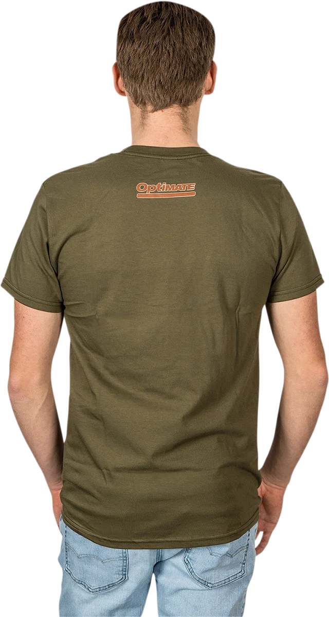Tecmate Optimate Dirt Therapy T-Shirt - Military Green - XL TA-240MG - Side View