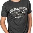 Load image into Gallery viewer, Tecmate Optimate Emotional Support Vehicles T-Shirt - Heather Charcoal - Large TA-235CH - Main Product View