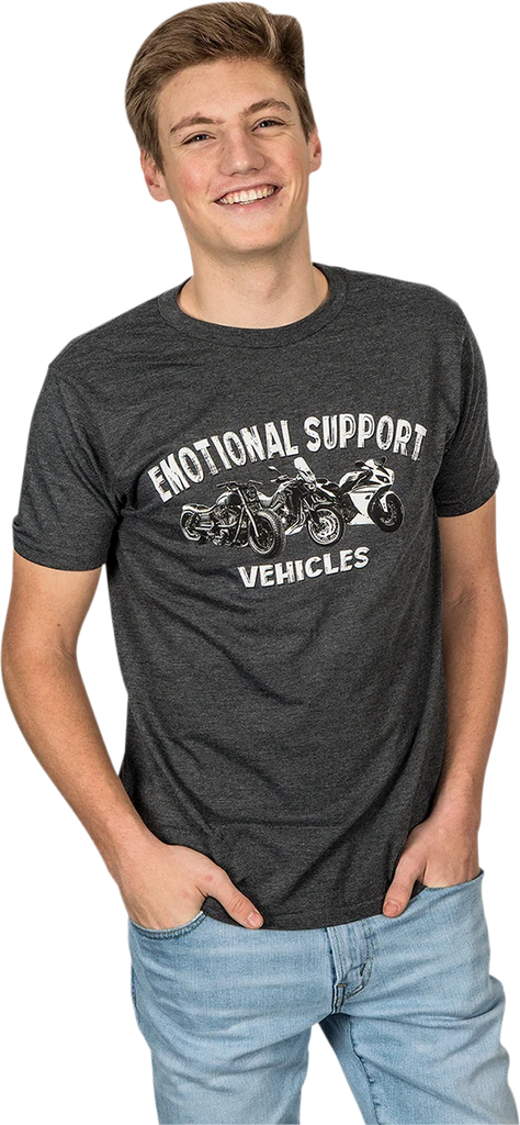 Tecmate Optimate Emotional Support Vehicles T-Shirt - Heather Charcoal - Medium TA-234CH - Main Product View