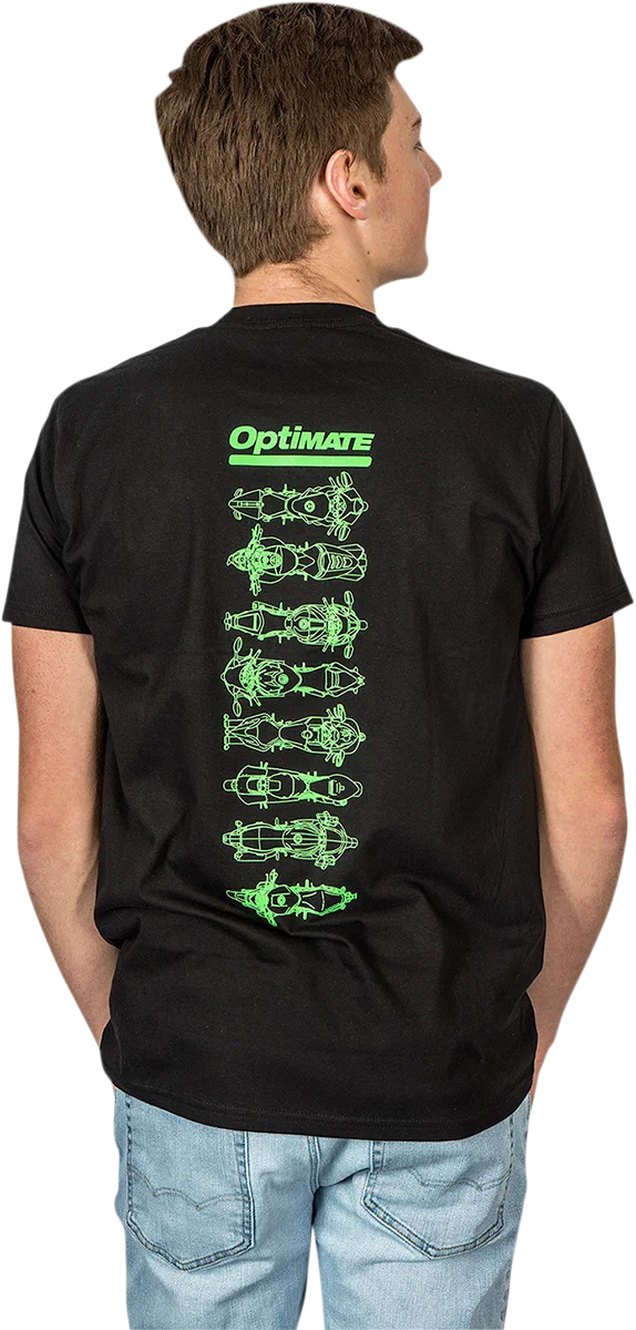 Tecmate Optimate Speed Therapy T-Shirt - Black - 2XL TA-245BL - Side View