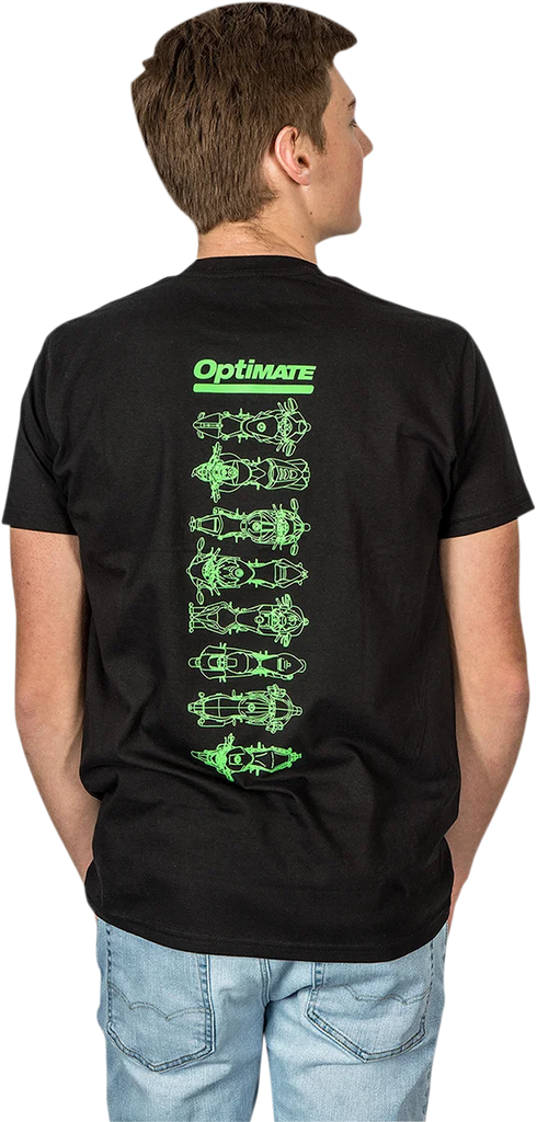 Tecmate Optimate Speed Therapy T-Shirt - Black - 2XL TA-245BL - Side View