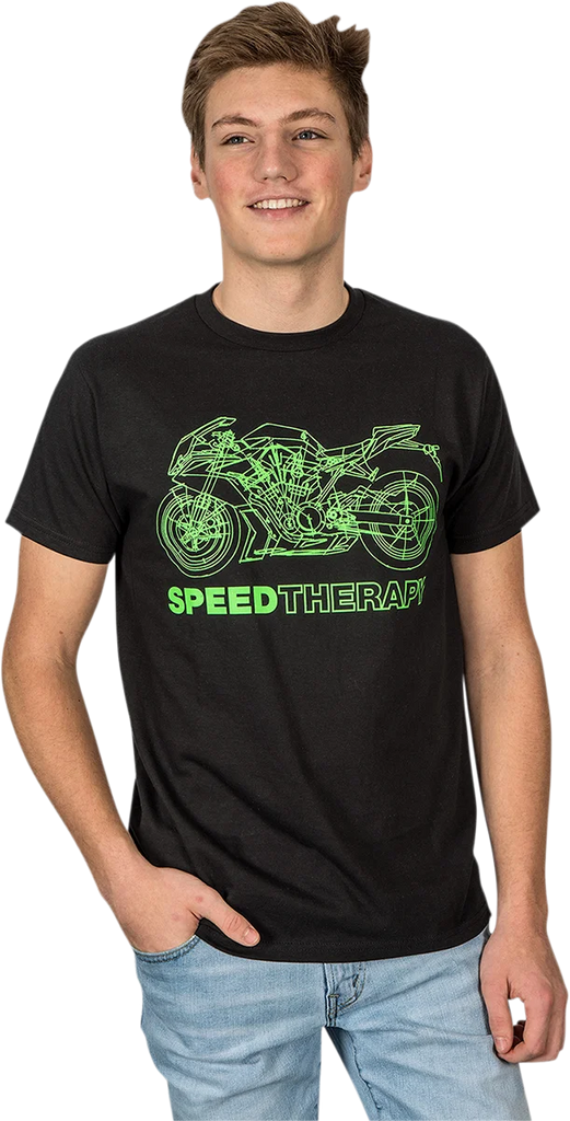 Tecmate Optimate Speed Therapy T-Shirt - Black - Medium TA-242BL - Main Product View