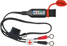Load image into Gallery viewer, Tecmate Permanent Power Lead with Battery/Charge Status - 20" O-124 - Side View