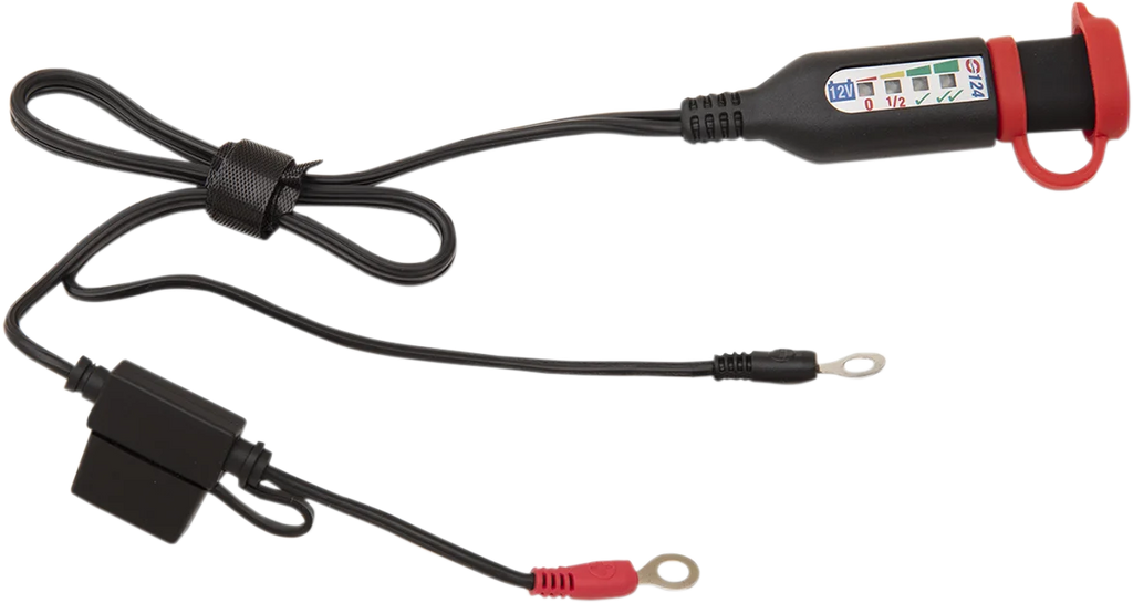 Tecmate Permanent Power Lead with Battery/Charge Status - Jar of 20 O-124JAR - Main Product View
