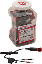Load image into Gallery viewer, Tecmate Permanent Power Lead with Battery/Charge Status - Jar of 20 O-124JAR - Side View