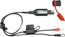 Load image into Gallery viewer, Tecmate Permanent Power Lead with Battery/Charge Status - Jar of 20 O-124JAR - Installation View
