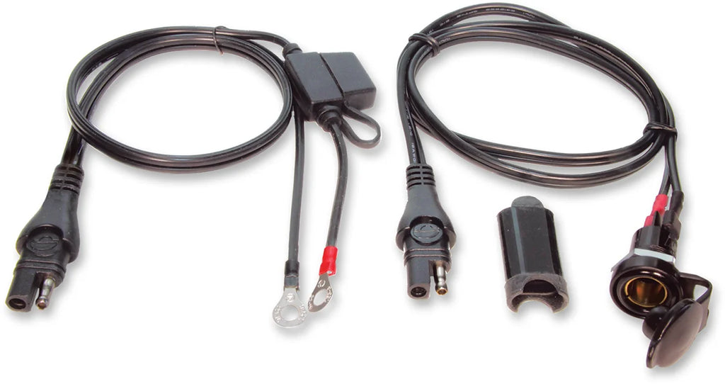 Tecmate Power Socket - w/ Battery Lead/Panel Mount O-18 - Detail View