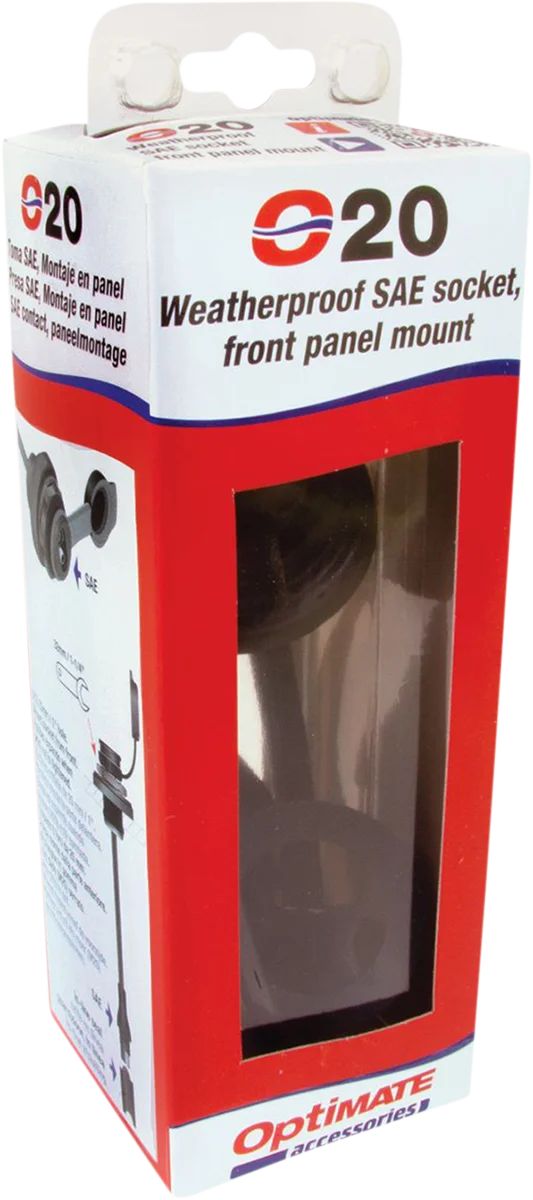 Tecmate SAE Panel Mount Socket - 12" O-20 - Back View